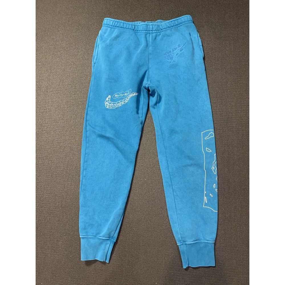 Nike Club Wash Club Drip Sweat‎ Pants Men's Small Green Abyss Aqua Distressed
